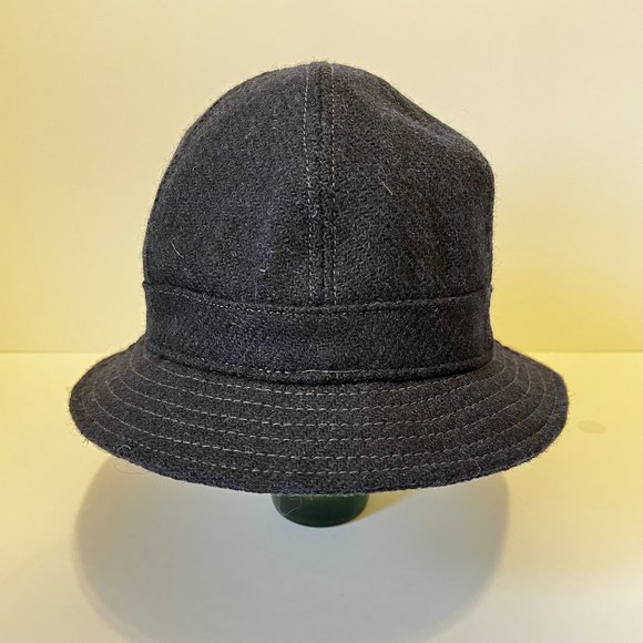 Blue Wool Bucket Hat - Harris Tweed x Mark McNairy - Picture 4 of 10